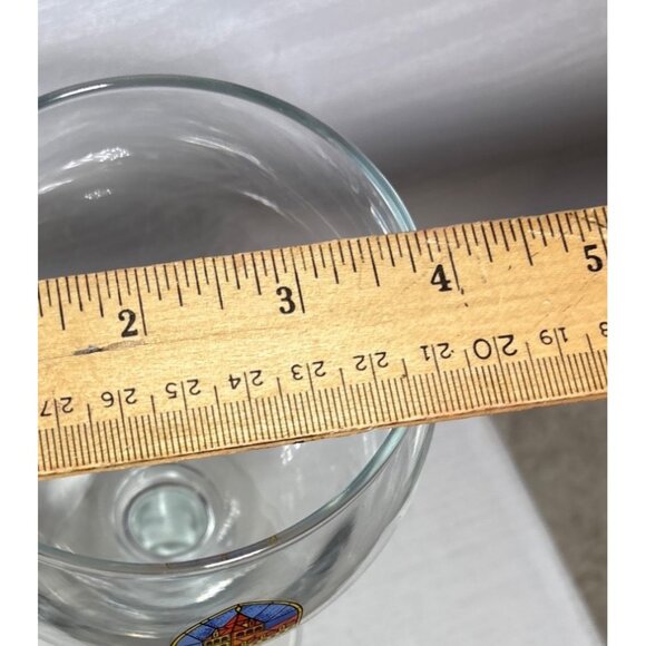 Leffe Branded Beer Goblet Glass With Stained Glass Abbey Design - Picture 4 of 6